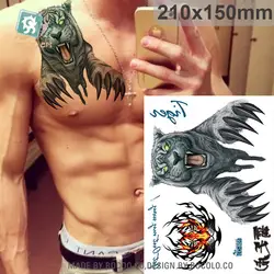 Новый водонепроницаемый татуировки пользовательские цвета татуировки наклейки оптовая Король Тигр медведь пользовательские LC2801