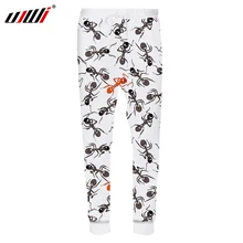 UJWI весенние Стильные Мужские штаны для бега белые S-4XL льняные обтягивающие брюки с 3D принтом муравьи повседневные штаны в стиле хип-хоп