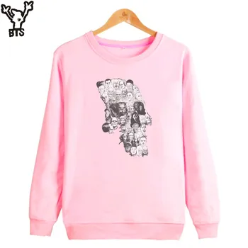 

Horror Skull Autumn Pink Sweatshirt For Women Long Sleeve Fashion Design Print Harajuku Sweatshirt Mujer 4XL Casual Clothing