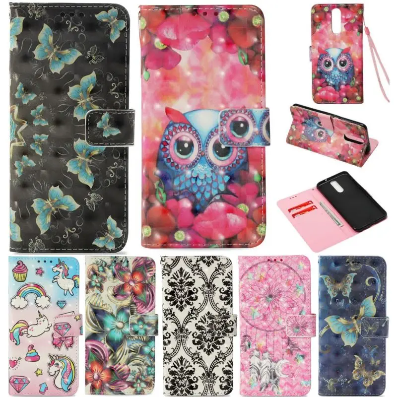 

Luxury Wallet Flip Case For Fundas P20 Plus Mate 10 Lite Pro Honor 9i 8 Butterfly Pony Card Slot Phone Cover Leather Capa P03Z