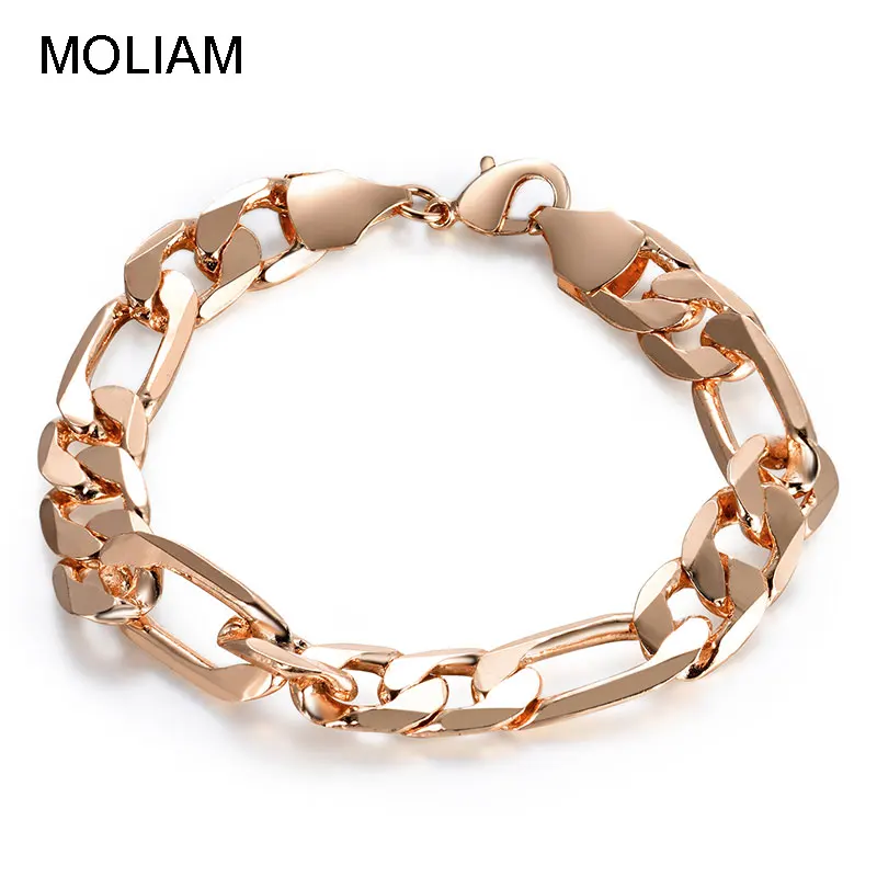 MOLIAM Stainless Steel Bracelet Punk Vintage Hip Hop Chain Bracelets For Men Male Bangle 2018 New Arrival Jewelry Gifts MLBL056 | Украшения