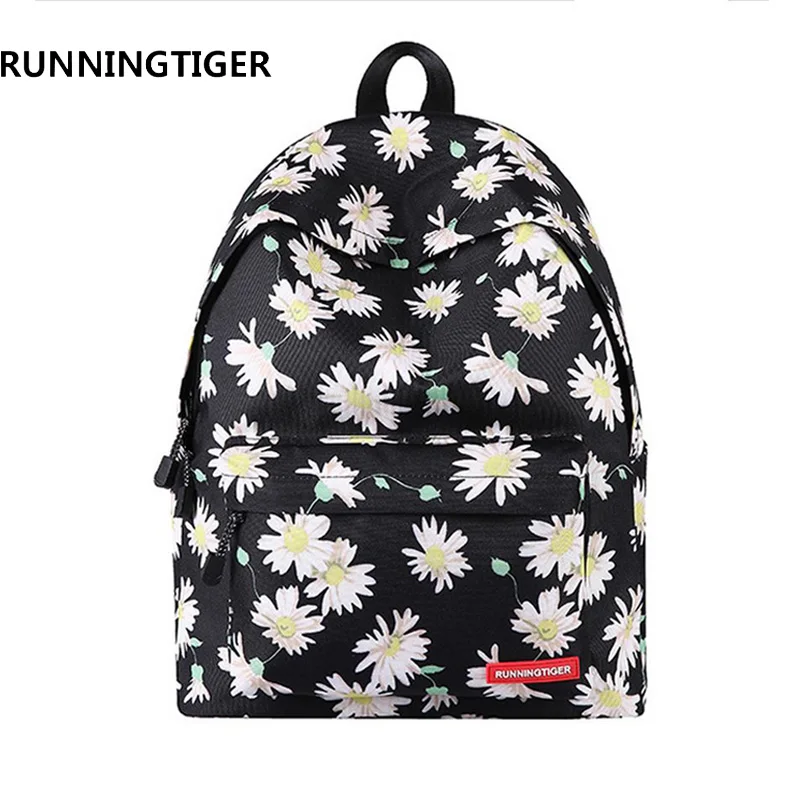 

Women Backpack Fashion Canvas Woman Flower Printing school bags for teenagers Shoulder Bags mochilas travel hiking backpack