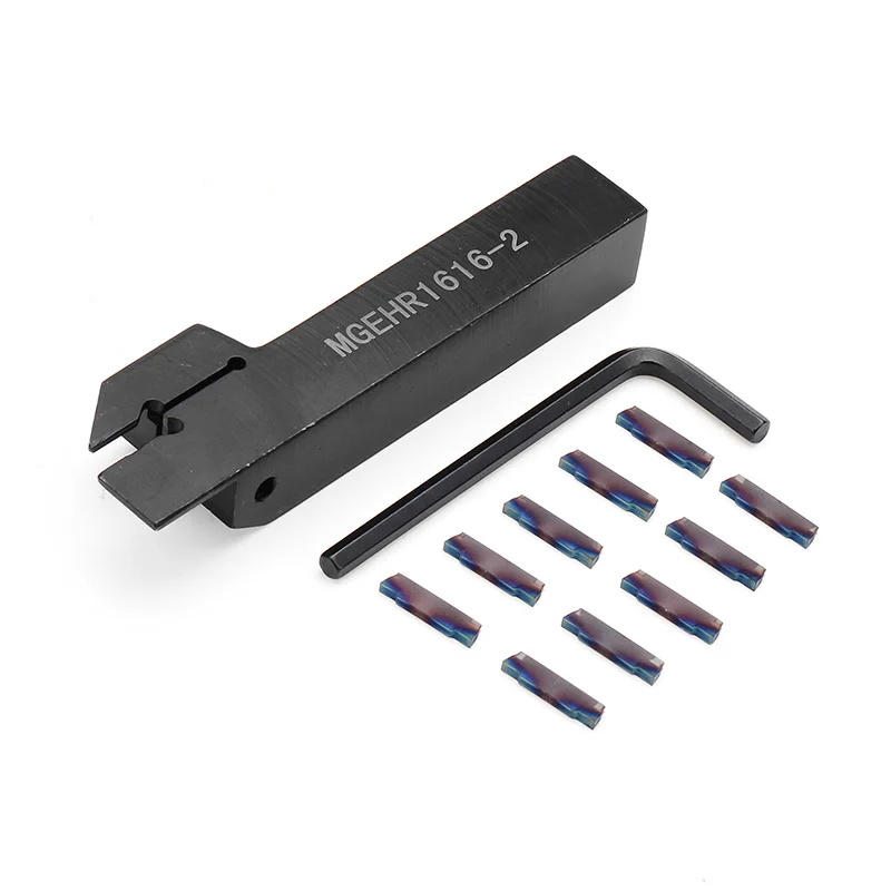 

1pcs MGEHR1616 Parting Off Turning Tool Holder with 10pcs Blue Nano MGMN200 Carbide Inserts