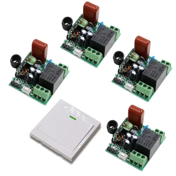 

Best Price Mini Smart Home AC220V RF Wireless Remote Control Switch System for Light Lights with White Wall Transmitter 315/433