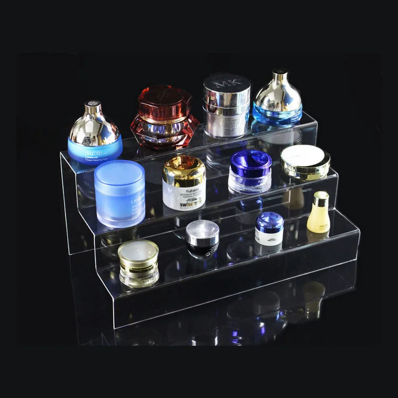 

3 Layers Tiers Plastic Acrylic Make Up Holder Makeup Storage Display shelf Shoes Rack Wallet Bag Organizer