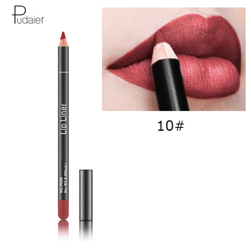 

Pudaier 12 Colors Pencil for Lips Lipstick Matte Lipliner For Lips Tint Lipsliner Pen Cosmetics Makeup Matte Lipsticks Makeups