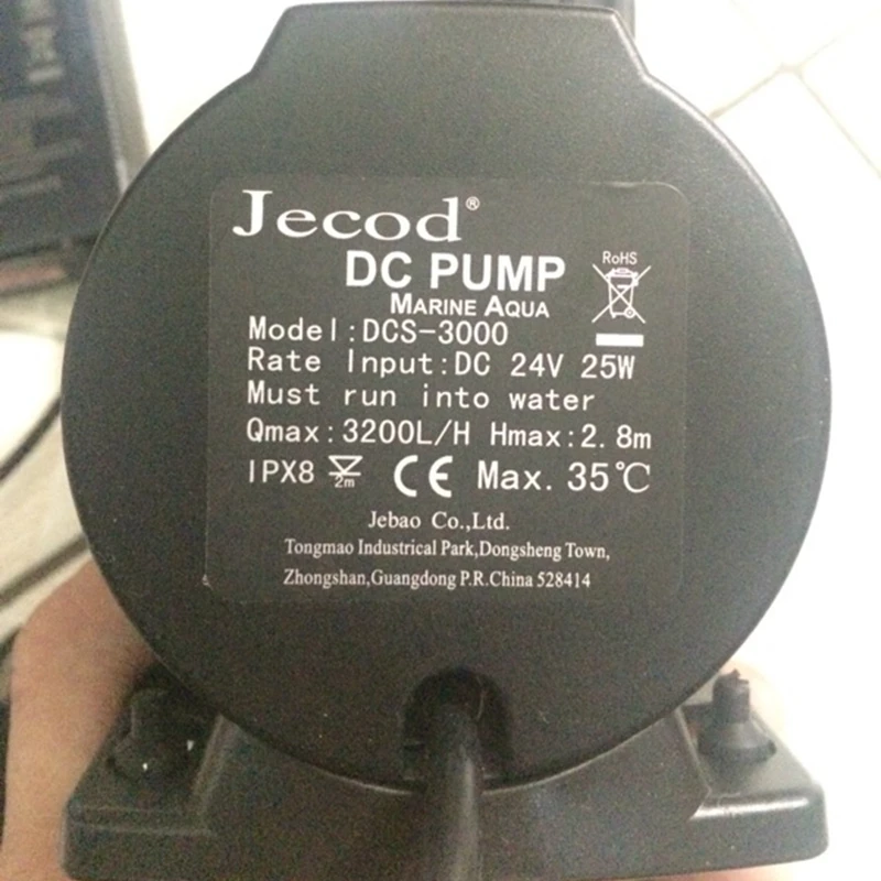 Jebao/jecod DCS-3000 DC 24 v/AC 100-240 v 25 w Супер Тихий погружной насос поток воды регулируемый