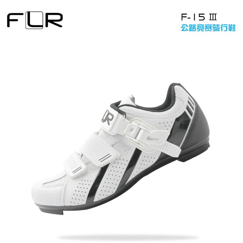 

FLR cycling shoes road bike shoes man racing sneakers adult professional athletic breathable ultralight black white F15