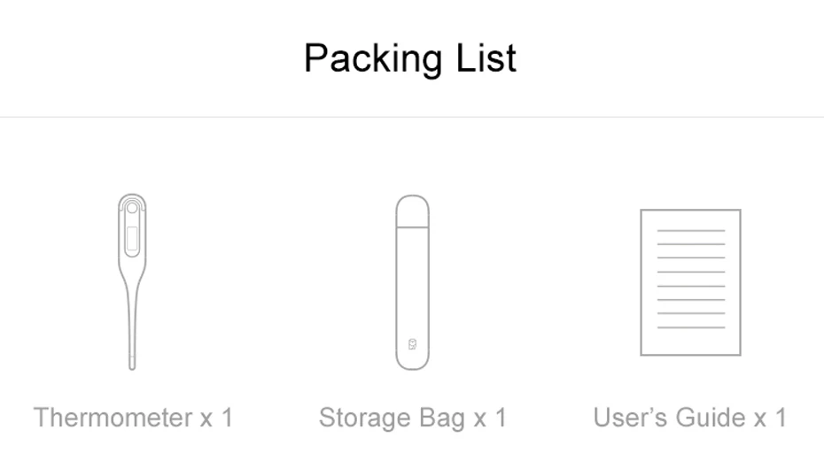 Original Xiaomi Medical Electronic Thermometer Lithium Battery Waterproof Temperature Head Body Temperature Fever Thermometers-88