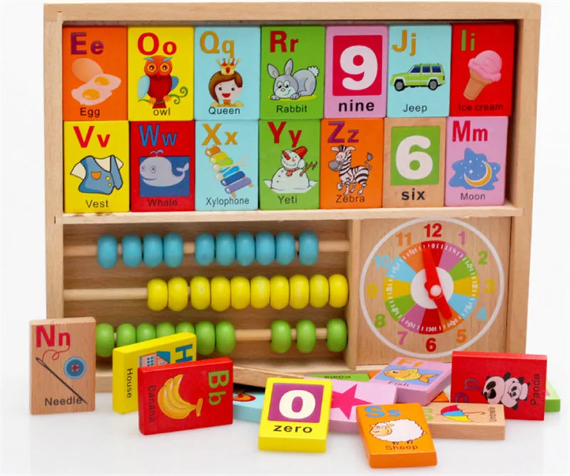 

New wooden toy Multifunction cognitive box baby toy educational toy Free shipping