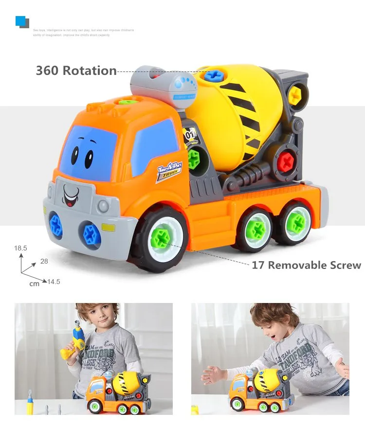 Высокое качество разборка гайка Поезд Автомобиль Грузовик DIY винт электрический 3d наборы головоломок детские головоломки игрушки для детей Подарки