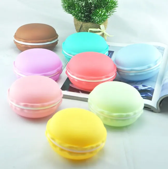 

Large Portable Candy Color Cute Macarons Storage Box For Ring Necklace Earring