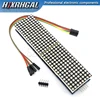 Матричный Модуль MAX7219, 1 шт., для микроконтроллера Arduino, 4-в-1, светодиодный дисплей с 5P линиями, дисплей MAX7219, 8x8, матричный красный ► Фото 1/4