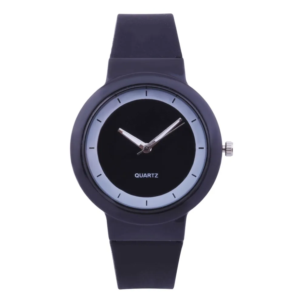 Кварцевые наручные часы montre femme, модные женские часы с силиконовым ремешком, спортивный круглый чехол, высококачественные женские часы 18OCT11