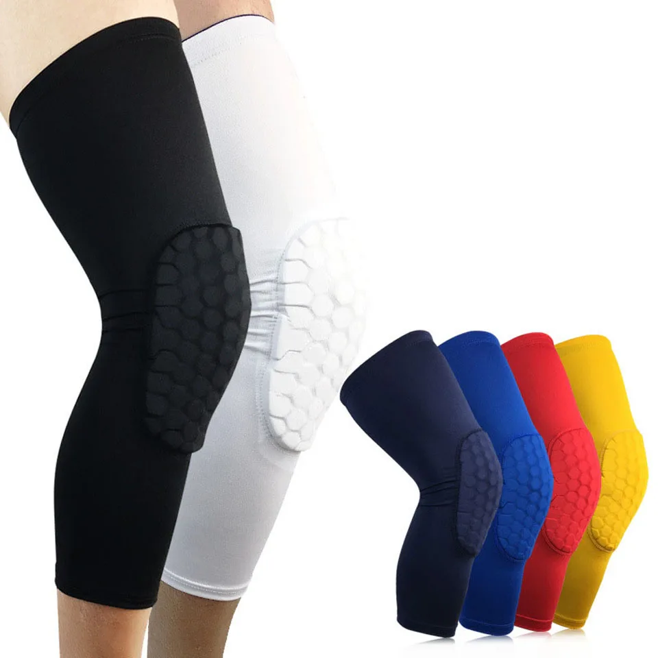 

Loogdeel 1PCS Honeycomb Sports Safety Training Elastic Kneepad Protective Gear Knee Support Pad Patella Foam Brace Basketball