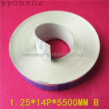 

2pcs free shipping mainboard long data cable 14pins for Seiko 510 Xaar 128 Infinity Challenger Taimes printer(1.25*14P*5500mm B)