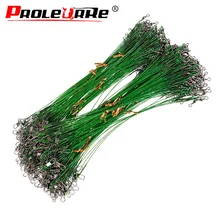 20 шт. рыболовная леска стальной проволоки лидер с роликовыми Вертлюгами Duo-Lock защелкивающаяся анти-приманка рыболовная проволока установка Leadcore поводок аксессуары