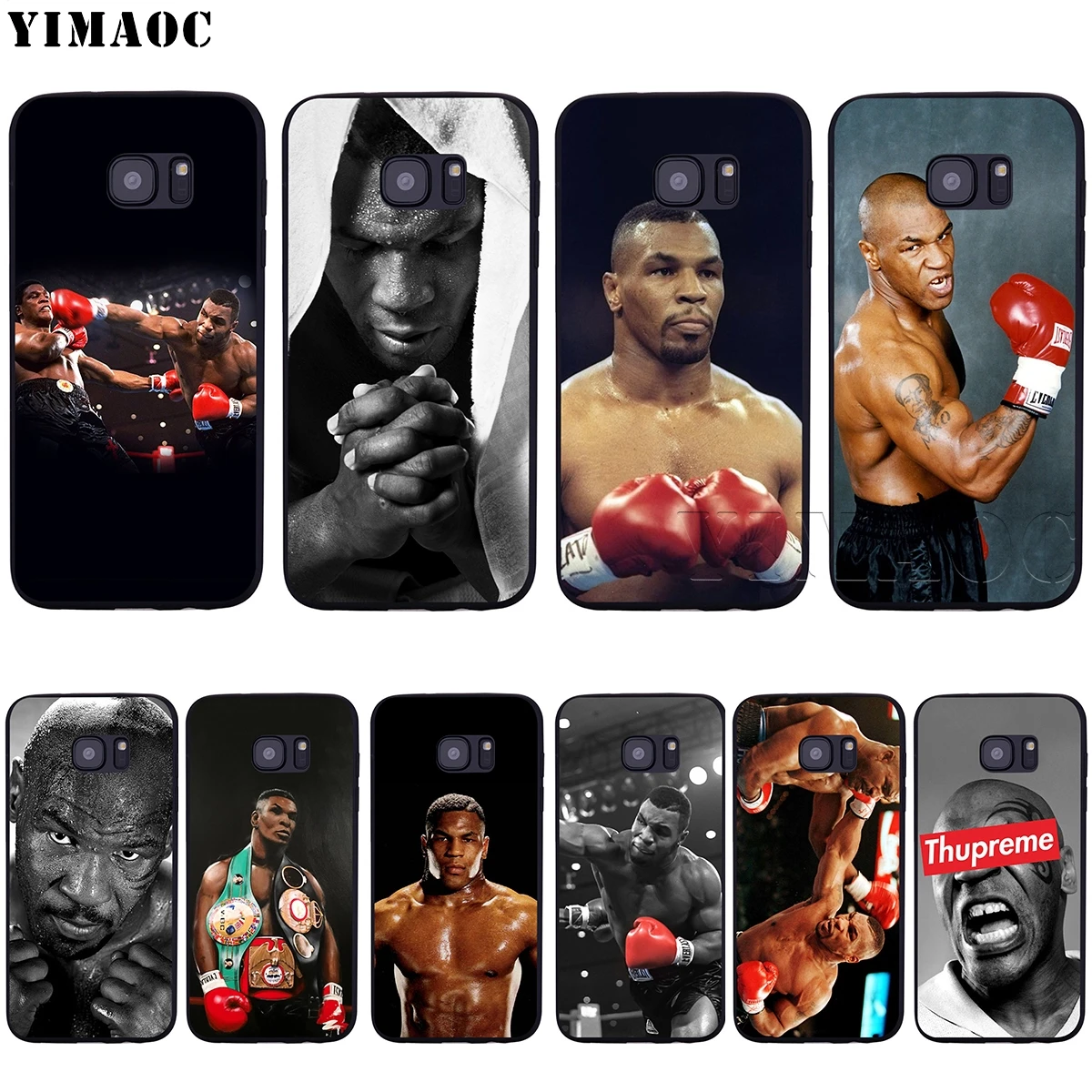 

YIMAOC Mike Tyson Boxer Soft Silicone Case for Samsung Galaxy S6 S7 S10e Edge S8 S9 Plus A3 A5 A6 A7 A8 A9 J6 Note 8 9 2018