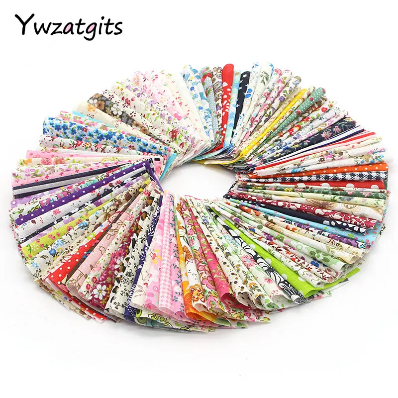 

ywzatgits Multi Style Printed Patchwork Cotton Fabric Sewing Material Textiles Fabrics DIY Doll Accessories Materials 026029097