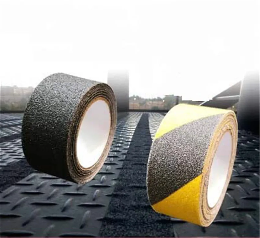 5cm5M Waterproof PVC Frosted Surface Safety Tape Self Abrasive Stripe for Stairs Anti Slip Tread Step Warning Skid Sticker (1)