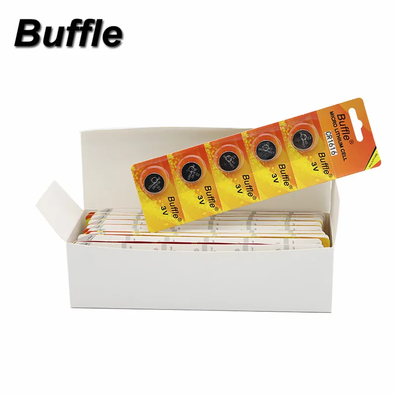 50Pcs/10cards Buffle CR1616 DL1616 ECR1616 LM1616 1616 Lithium Batteries Coin Battery