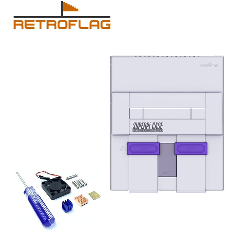 

Retroflag SUPERPi CASE-U with coolling fan+heatsink for Raspberry Pi 3B Plus (3B+)/3B