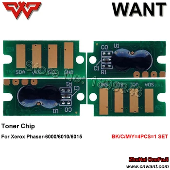 

For Xerox WorkCentre 6015 Phaser 6000 6010 Toner Cartridge Chip 106R01634 106R01631 106R01632 106R01633 chip BK C M Y