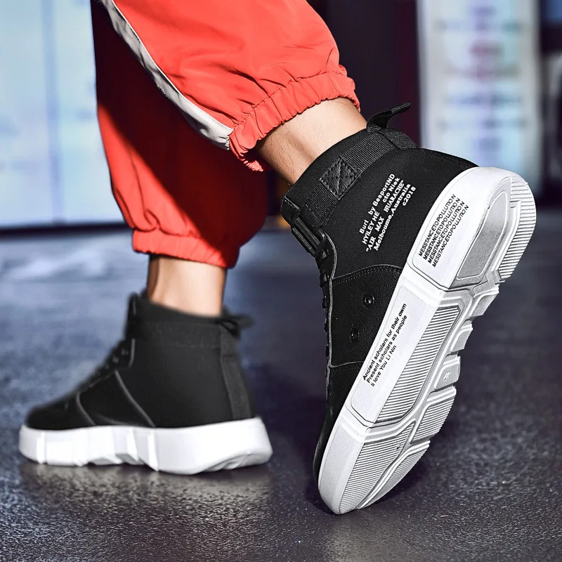 2018 الرجال عالية أعلى أحذية رياضية أحذية التزلج أحذية رياضية الرجال الهيب هوب أحذية رياضية الشارع Chaussure أوم أحذية دافئة
