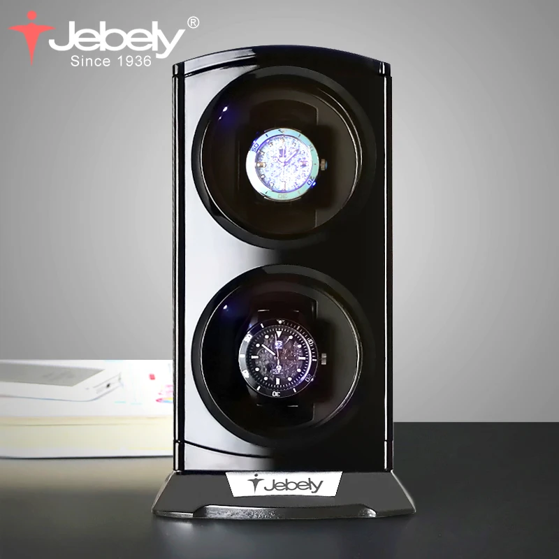 Jebely Новое поступление черные двойные часы Winder для автоматических часов коробка