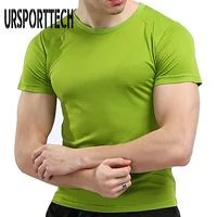 Quick Dry Compression T Shirt Men Summer Short Sleeve T-Shirts Running Shirt Fitness Tight Tennis Soccer Jersey Gym Sportswear