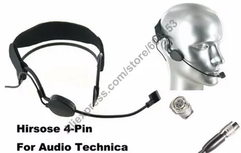 

MICWL T25 ME3 Type Comfortable Headset headworn,technica Microphone For Audio Technica Wireless Transmitter Hirose 4 Pin