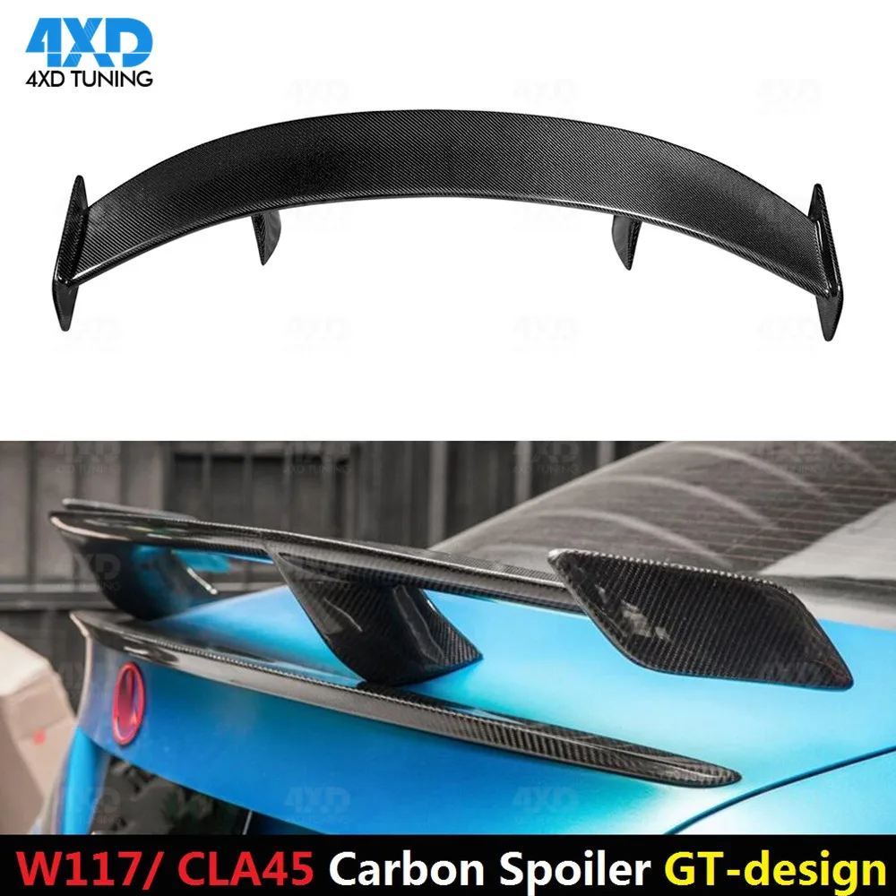 

CLA45 Carbon Rear Spoiler For Mercedes W117 AMG cla250 cla260 Rear Trunk Spoiler Wing GT Style 2013 2014 2015 2016 2017 2018