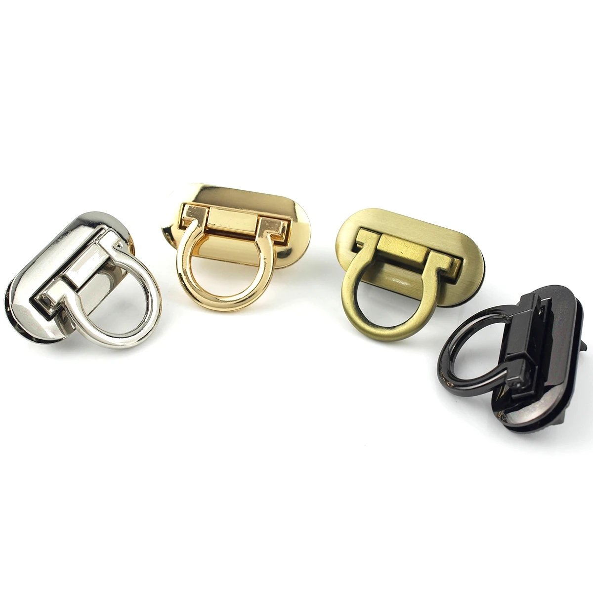 

1x Metal Bag Folding Lock Oval Shape Clasp Closure Catch Buckles Leather Craft Women Bag Purse Handbag Accessories 42mm(1-5/8")