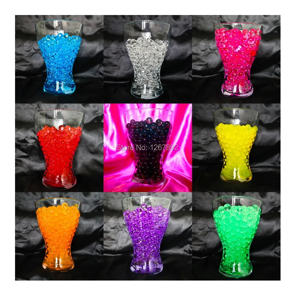 9 colors 80g Hydrogel Balls Magic Water Plant Jelly Ball Crystal Soil