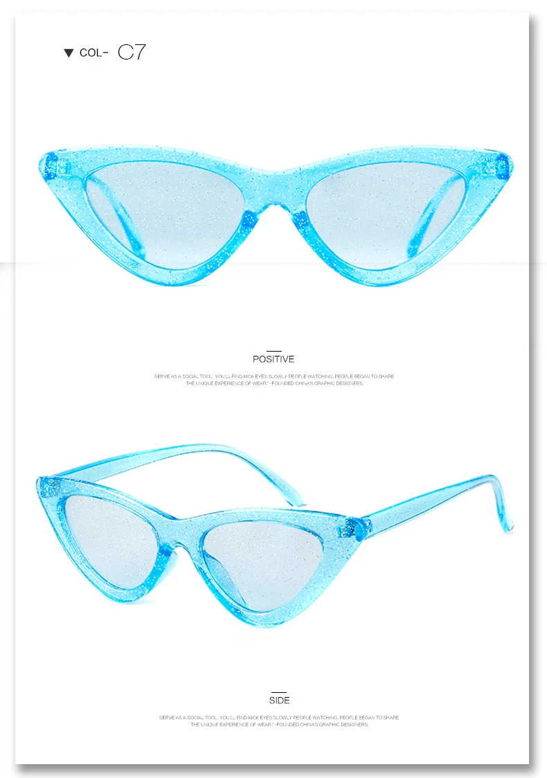 WHO CUTIE, блестящие, кошачий глаз, солнцезащитные очки для женщин, фирменный дизайн, винтажные, Ретро стиль, блестящие, Кристальные, крутые, кошачий глаз, солнцезащитные очки OM698