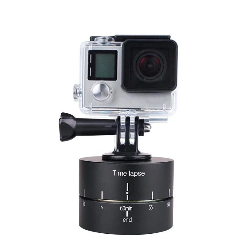 

360 Degree Rotating Head Delay Photography Automatic Time Lapse Stabilizer Tripod Adapter For GoPro Hero 4 3 Xiaoyi /4