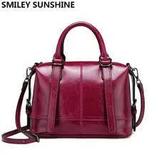 SMILEY SUNSHINE Boston, женские сумки из натуральной кожи, женские роскошные кожаные сумки, дизайнерские сумки-мессенджеры, ручная сумка