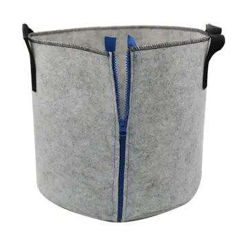 

1/2 pcs Felt Cloth Bag Cultivation Planting Vegetable Small Tree Planting Grow Bags Planters Vegetable Plants Home Garden Tool