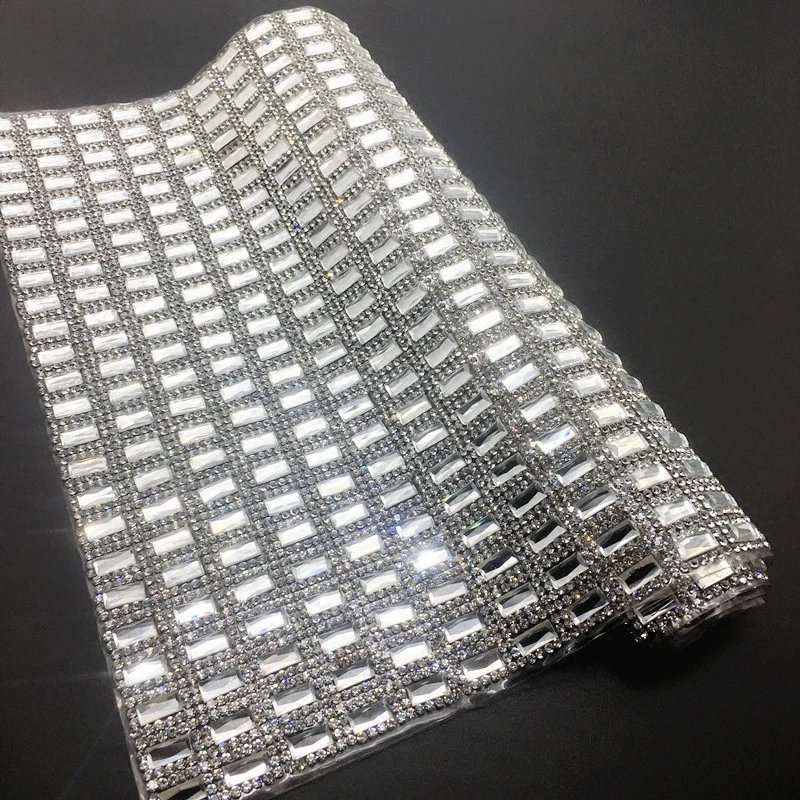 Silver Bling Rhinestone Sticker Sheets Luxurious Phone Case Decor Self
