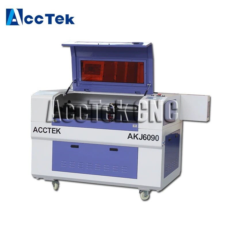 

CE supported co2 laser machine for sale AKJ6090 wood laser cutter