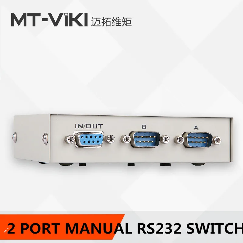MT Viki 2 Port DB9 RS232 Switch Serial COM Device Console Printer Sharing Selector Controller