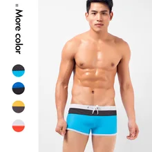 Сетка Для мужчин купальники пикантные Лоскутные мальчиков плавание боксеры дышащий плотно купальники человек пляжные Боксеры Человек пляжные шорты для плавания