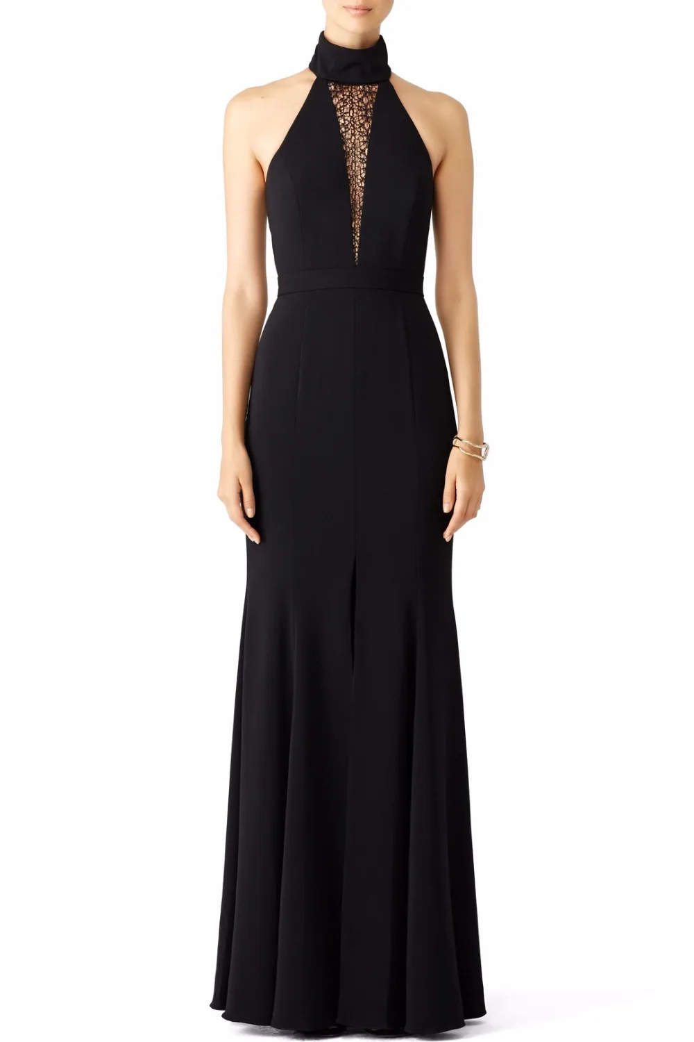 2017 Black Mermaid Long Bridesmaid Dresses High Neck Floor Length Women Formal Wedding Party Gowns Custom Made Simple New Sale