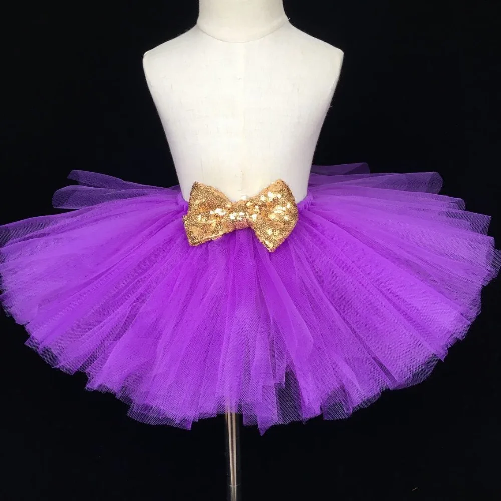 saia de tule roxa infantil