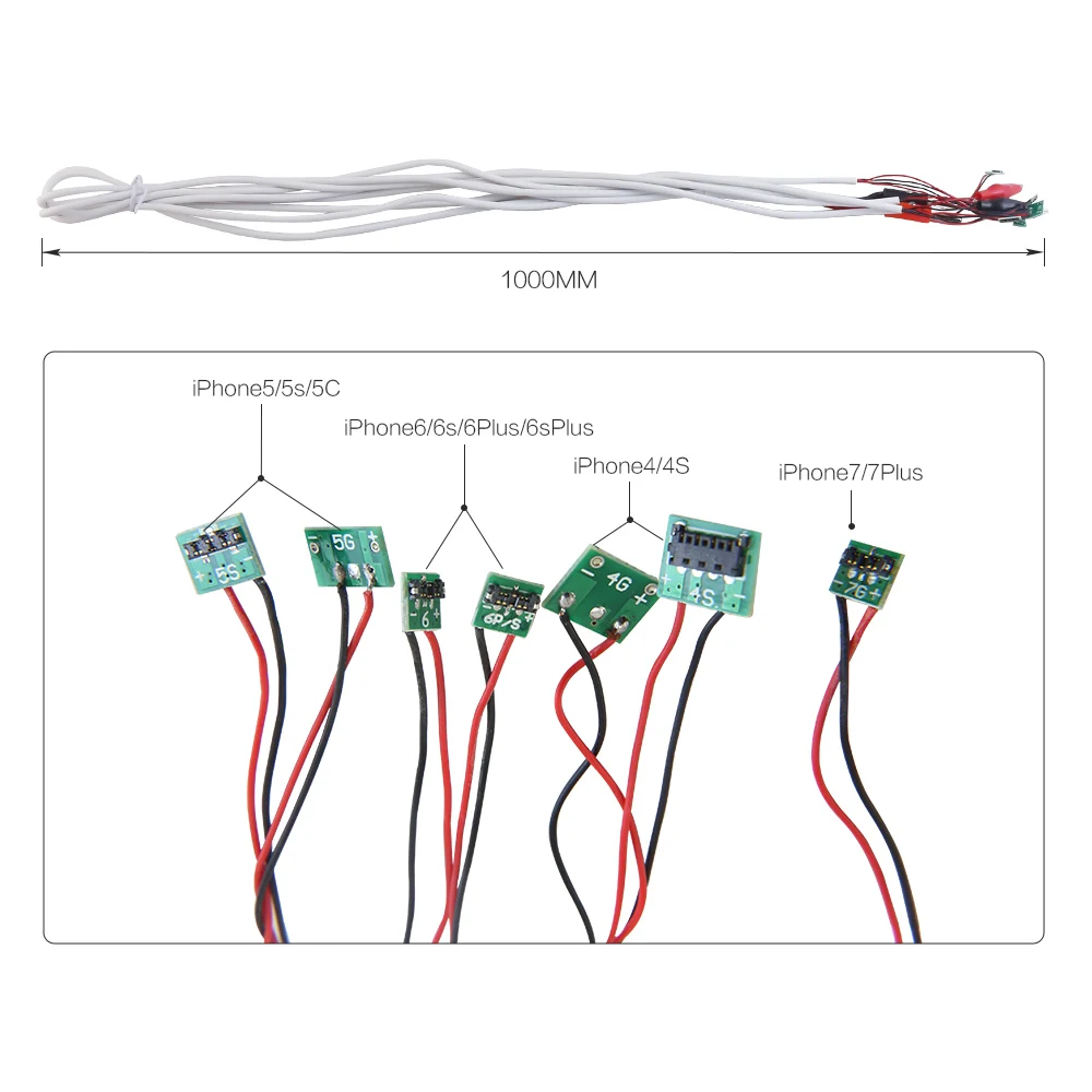 Лучший 6 в 1 профессиональный источник питания постоянного тока для телефона Тестовый Кабель для iPhone 6 Plus 5S 5 4S 4 Инструменты для ремонта