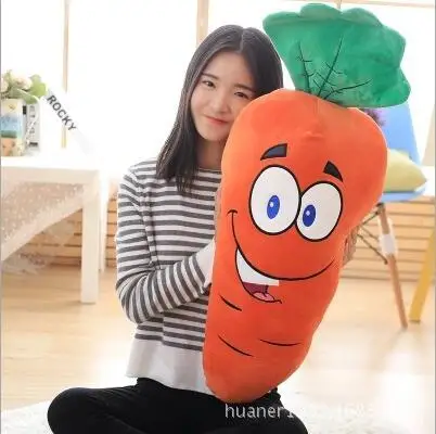 80cm font b Cute b font carrot face font b pillow b font soft plush toys