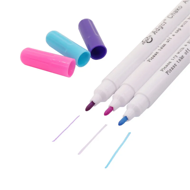 

1-3pcs Stitch Markers Soluble Cross Stitch Water Erasable Pens Grommet Ink Fabric Marker Marking Pens Diy Needlework Home Tool