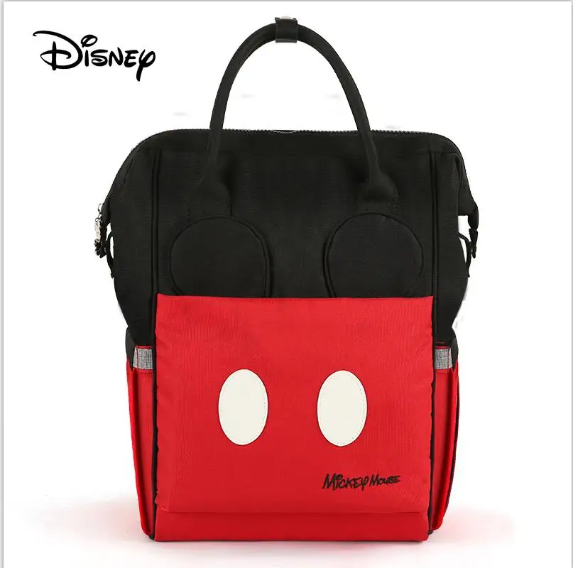 Disney теплоизоляционная сумка, вместительные детские бутылочки для кормления, сумки, рюкзак для ухода за ребенком, сумки для подгузников, оксфордские изоляционные сумки - Цвет: Красный