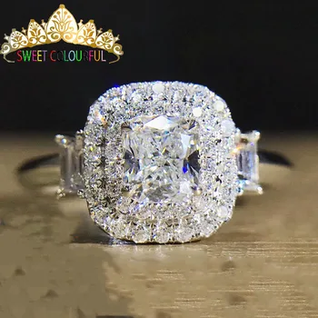 

100% Moissanite Diamond Ring have a certificate Genuine 18K 750 Gold D color VVS have a certificate MO-0016