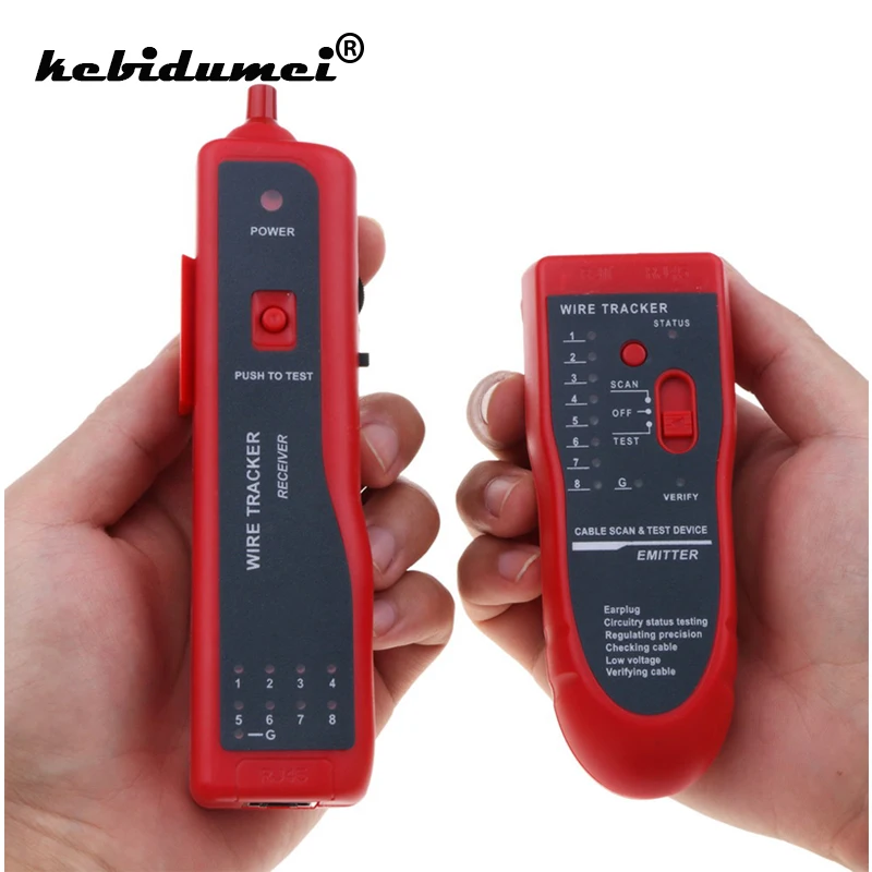 

kebidumei Multifunction RJ45 RJ11 Cable Wire Tracker Diagnose Tone Networking Tools Telephone Network Phone Generator wholesale